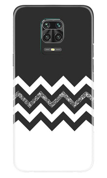 Black white Pattern2Mobile Back Case for Xiaomi Redmi Note 9 Pro Max (Design - 83)