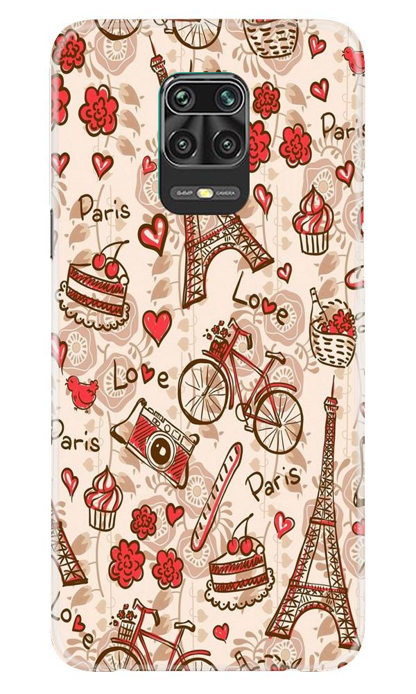 Love Paris Case for Xiaomi Redmi Note 9 Pro(Design - 103)
