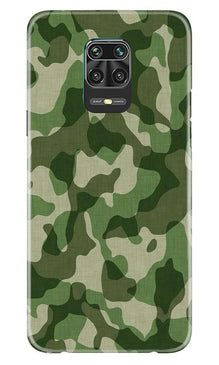 Army Camouflage Mobile Back Case for Xiaomi Redmi Note 9 Pro  (Design - 106)