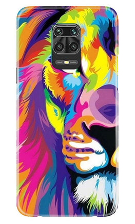 Colorful Lion Case for Xiaomi Redmi Note 9 Pro(Design - 110)