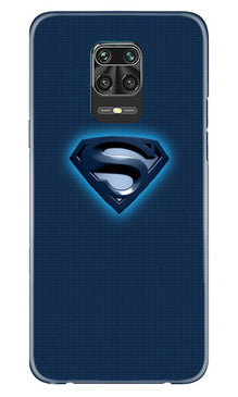 Superman Superhero Mobile Back Case for Xiaomi Redmi Note 9 Pro Max  (Design - 117)