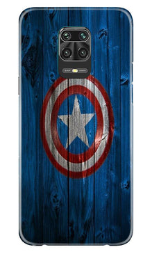 Captain America Superhero Mobile Back Case for Xiaomi Redmi Note 9 Pro Max  (Design - 118)