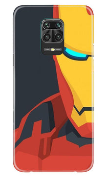 Iron Man Superhero Mobile Back Case for Xiaomi Redmi Note 9 Pro Max  (Design - 120)