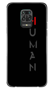 Human Mobile Back Case for Xiaomi Redmi Note 9 Pro Max  (Design - 141)