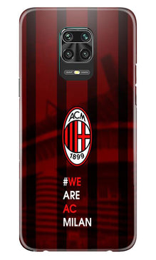 AC Milan Mobile Back Case for Xiaomi Redmi Note 9 Pro Max  (Design - 155)