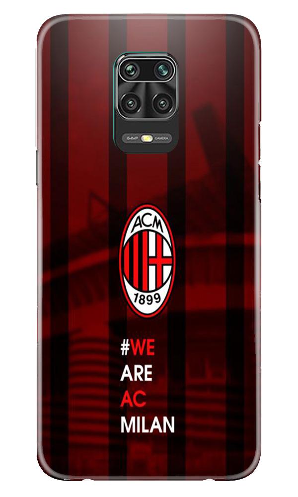 AC Milan Case for Xiaomi Redmi Note 9 Pro Max  (Design - 155)
