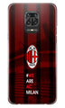 AC Milan Case for Xiaomi Redmi Note 9 Pro  (Design - 155)