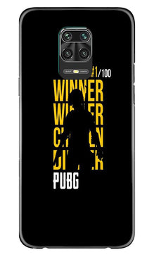 Pubg Winner Winner Mobile Back Case for Xiaomi Redmi Note 9 Pro Max  (Design - 177)