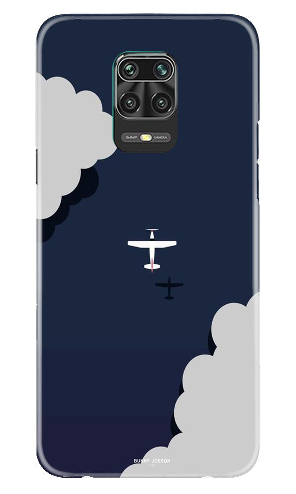 Clouds Plane Case for Xiaomi Redmi Note 9 Pro (Design - 196)