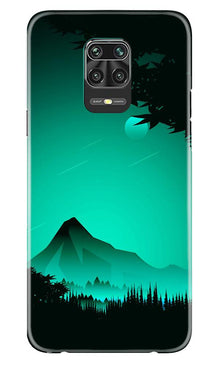 Moon Mountain Mobile Back Case for Xiaomi Redmi Note 9 Pro (Design - 204)