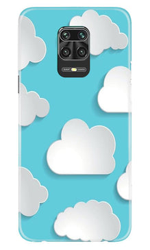 Clouds Mobile Back Case for Xiaomi Redmi Note 9 Pro (Design - 210)