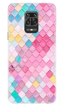 Pink Pattern Mobile Back Case for Xiaomi Redmi Note 9 Pro (Design - 215)