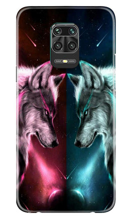 Wolf fight Case for Xiaomi Redmi Note 9 Pro Max (Design No. 221)