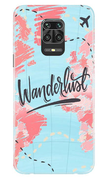 Wonderlust Travel Mobile Back Case for Xiaomi Redmi Note 9 Pro Max (Design - 223)