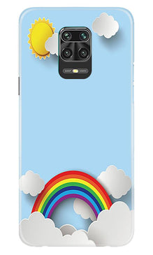Rainbow Mobile Back Case for Xiaomi Redmi Note 9 Pro (Design - 225)