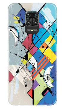 Modern Art Mobile Back Case for Xiaomi Redmi Note 9 Pro (Design - 235)