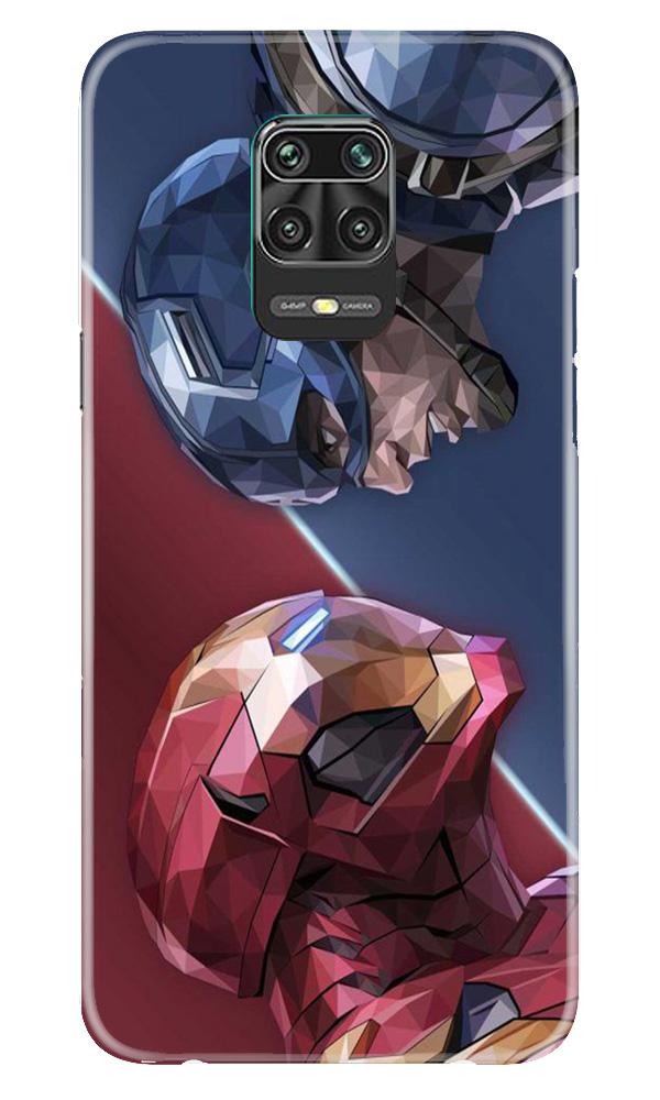 Ironman Captain America Case for Xiaomi Redmi Note 9 Pro Max (Design No. 245)