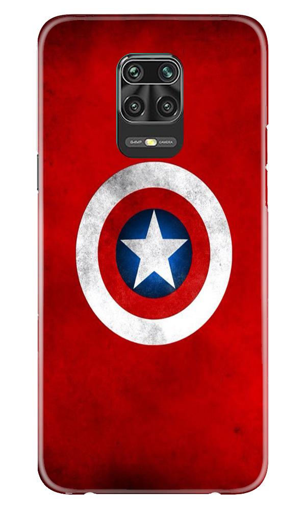 Captain America Case for Xiaomi Redmi Note 9 Pro Max (Design No. 249)