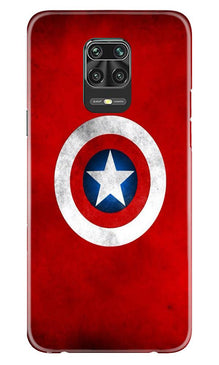 Captain America Mobile Back Case for Xiaomi Redmi Note 9 Pro (Design - 249)