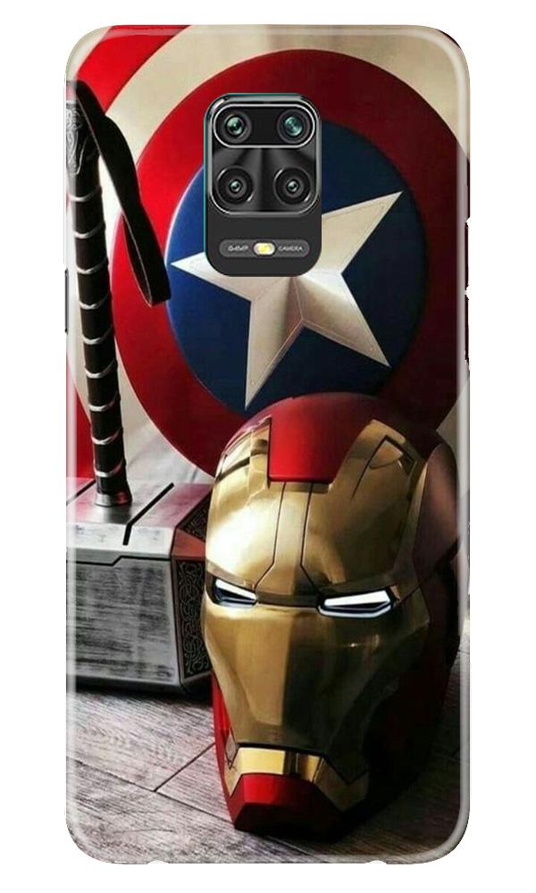 Ironman Captain America Case for Xiaomi Redmi Note 9 Pro Max (Design No. 254)