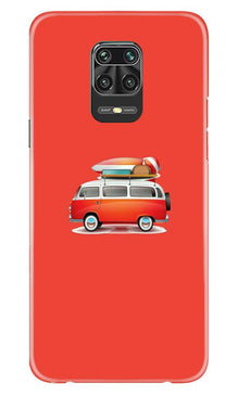 Travel Bus Mobile Back Case for Xiaomi Redmi Note 9 Pro (Design - 258)