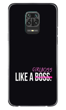 Like a Girl Boss Mobile Back Case for Xiaomi Redmi Note 9 Pro Max (Design - 265)