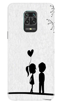 Cute Kid Couple Mobile Back Case for Xiaomi Redmi Note 9 Pro (Design - 283)
