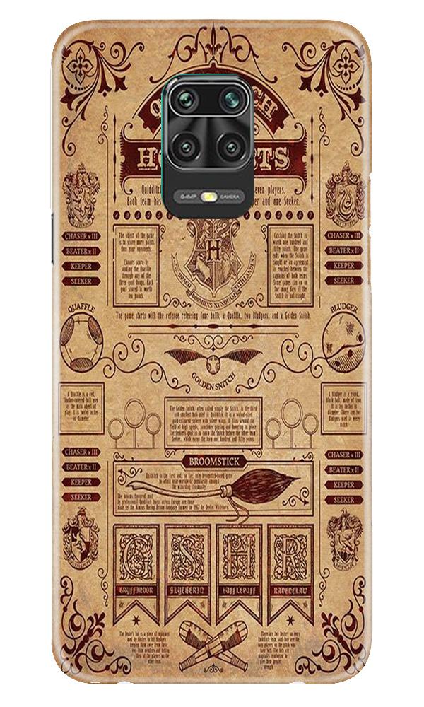 Hogwarts Mobile Back Case for Xiaomi Redmi Note 9 Pro(Design - 304)