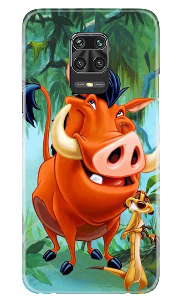 Timon and Pumbaa Mobile Back Case for Xiaomi Redmi Note 9 Pro Max (Design - 305)