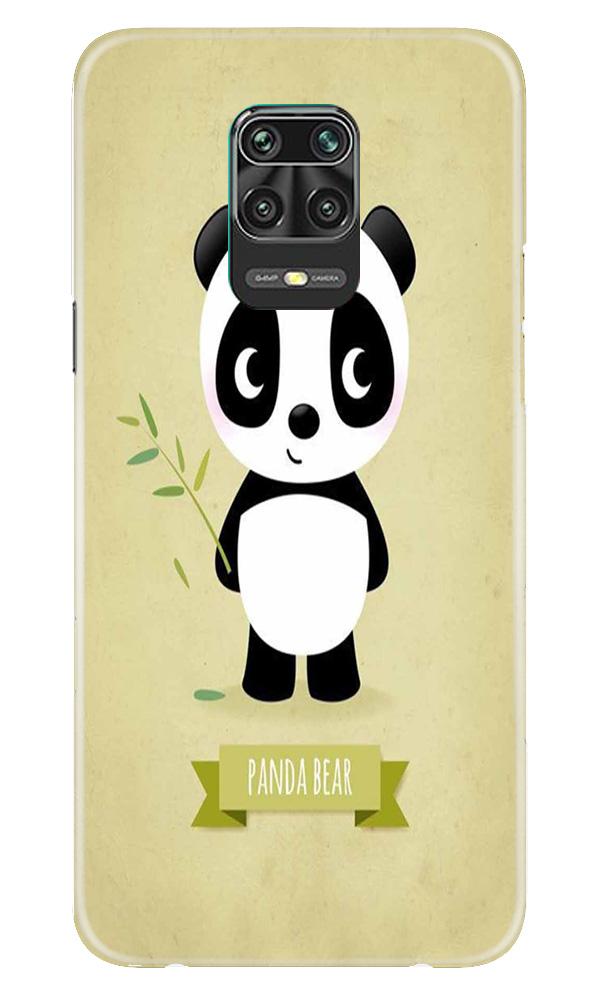Panda Bear Mobile Back Case for Xiaomi Redmi Note 9 Pro  (Design - 317)