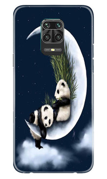 Panda Moon Mobile Back Case for Xiaomi Redmi Note 9 Pro Max (Design - 318)