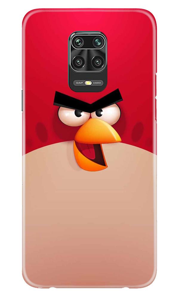 Angry Bird Red Mobile Back Case for Xiaomi Redmi Note 9 Pro(Design - 325)