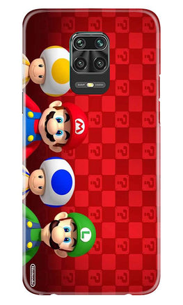 Mario Mobile Back Case for Xiaomi Redmi Note 9 Pro(Design - 337)