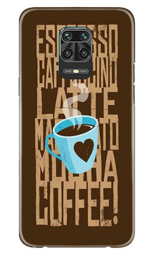 Love Coffee Mobile Back Case for Xiaomi Redmi Note 9 Pro  (Design - 351)