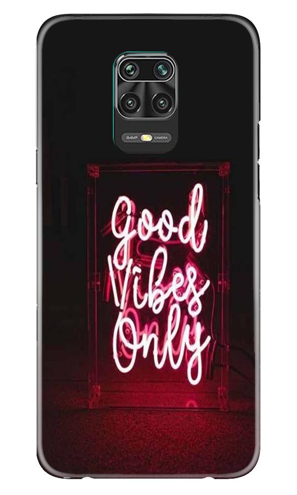 Good Vibes Only Mobile Back Case for Xiaomi Redmi Note 9 Pro  (Design - 354)