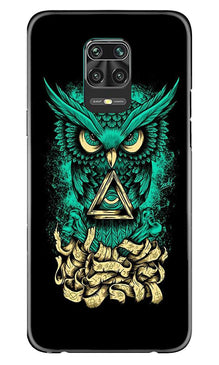 Owl Mobile Back Case for Xiaomi Redmi Note 9 Pro  (Design - 358)