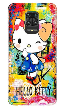 Hello Kitty Mobile Back Case for Xiaomi Redmi Note 9 Pro  (Design - 362)