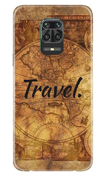 Travel Mobile Back Case for Xiaomi Redmi Note 9 Pro  (Design - 375)