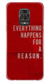 Everything Happens Reason Mobile Back Case for Xiaomi Redmi Note 9 Pro  (Design - 378)
