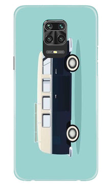 Travel Bus Mobile Back Case for Xiaomi Redmi Note 9 Pro  (Design - 379)