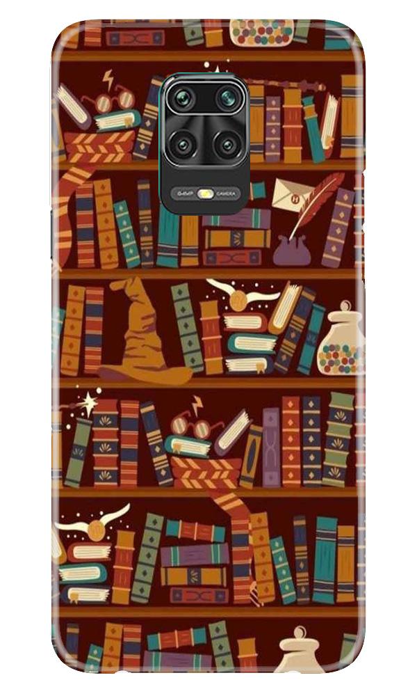 Book Shelf Mobile Back Case for Xiaomi Redmi Note 9 Pro Max (Design - 390)