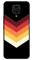 MultiColor Arrow Metal Mobile Case for Redmi Note 9 Pro   (Design No -04)