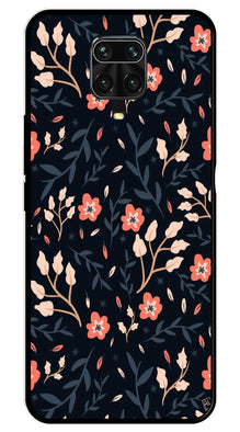Floral Pattern Metal Mobile Case for Redmi Note 9s