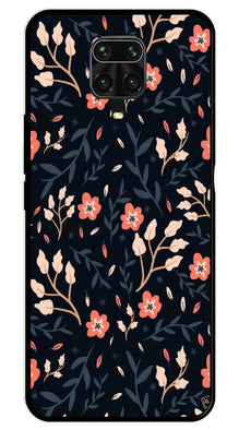 Floral Pattern Metal Mobile Case for Redmi Note 9 Pro Max