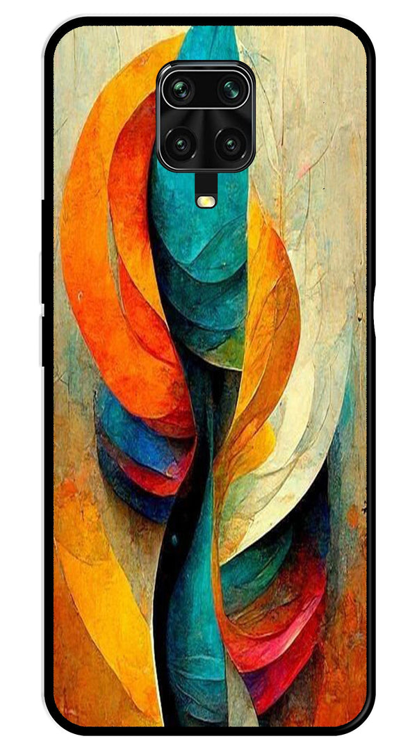 Modern Art Metal Mobile Case for Redmi Note 9s   (Design No -11)