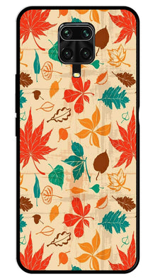 Leafs Design Metal Mobile Case for Redmi Note 9s