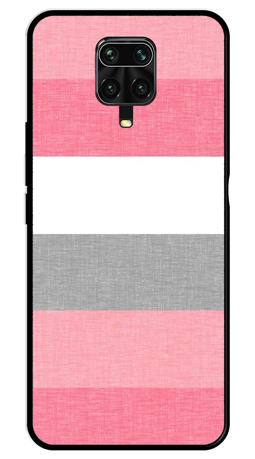 Pink Pattern Metal Mobile Case for Redmi Note 9s   (Design No -23)