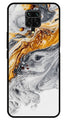 Marble Pattern Metal Mobile Case for Redmi Note 9s   (Design No -36)