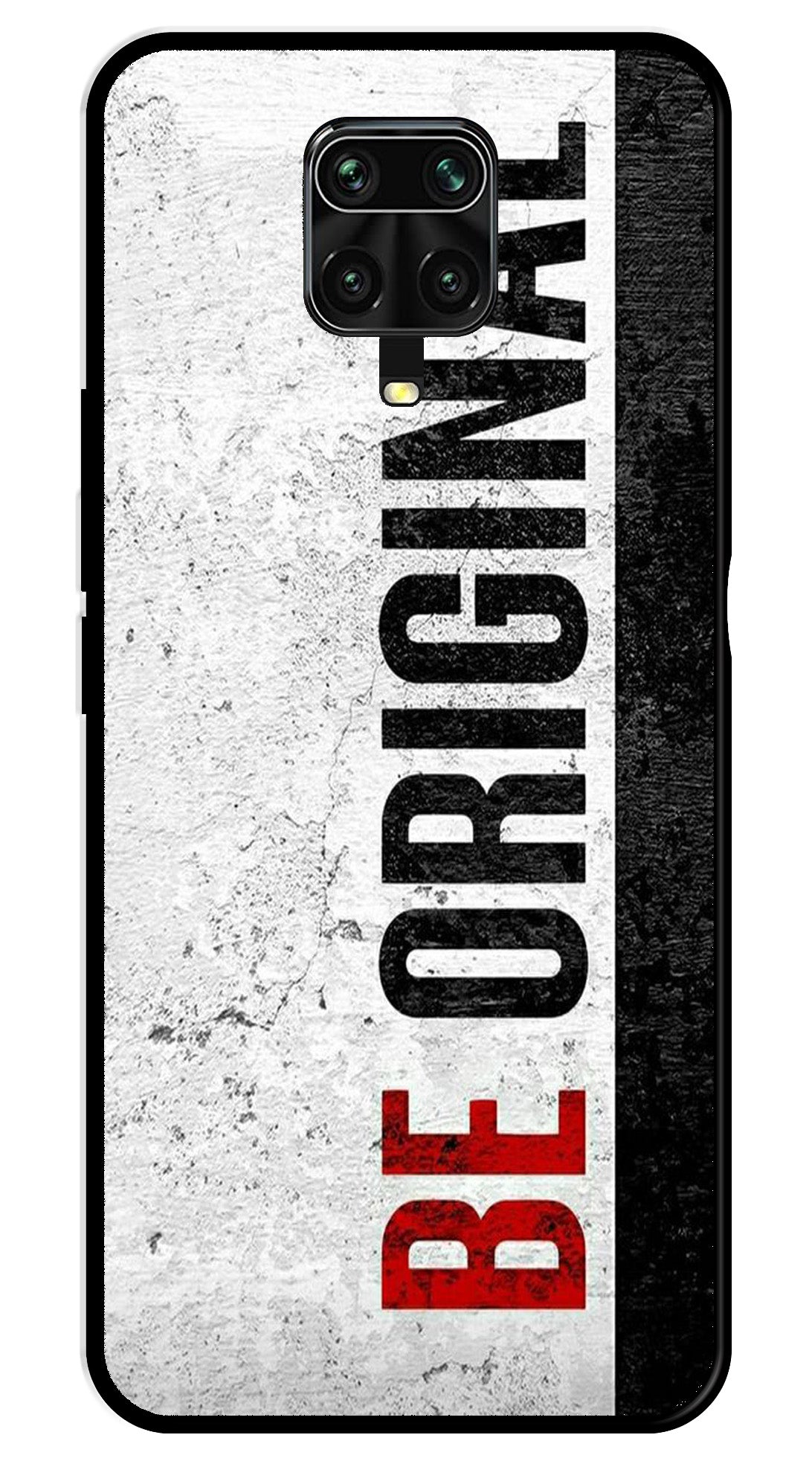 Be Original Metal Mobile Case for Redmi Note 9 Pro   (Design No -38)