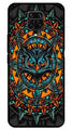 Owl Pattern Metal Mobile Case for Redmi Note 9s   (Design No -42)